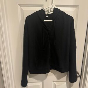 Black Zip Up Hoodie Jacket